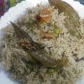 Mumtaz Ramzan's cooksnap of when they made Matar Pulao.