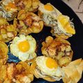 El cooksnap de Paola Lozano Zafra cuando hizo Cestitas de gulas con huevos de codorniz.