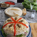 El cooksnap de Dahiana Bahia Zarate cuando hizo Torre de panqueques o Fiambre Aleman. Sin gluten !.