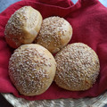 El cooksnap de Julieta Luján cuando hizo Pan de Tortuga para hamburguesas (pan de Viena).