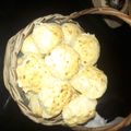 El cooksnap de Abriil uwu cuando hizo Panes saborizados rellenos de jamón y queso.