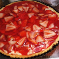El cooksnap de Carolina Falcone cuando hizo Tarta de frutillas sin azúcar. ❤️.