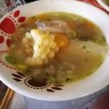 El cooksnap de Derling Jurado cuando hizo Caldo blanco ecuatoriano.