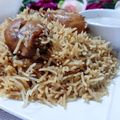 Naila Asif's cooksnap of when they made Yummy chicken pulao with salad, homemade raita,achar, and kheer.