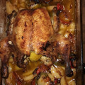 El cooksnap de Carlos Torres cuando hizo Pollo al horno.