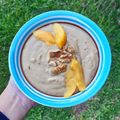 El cooksnap de Cecilia cuando hizo Smoothie bol durazno, banana y nuez.