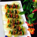 Areeba Muhammed's cooksnap of when they made Grilled Beef Skewers with Macaroni and Salad!.