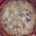 El cooksnap de Carlos Bernardino cuando hizo Bistec con verdolagas en salsa verde.