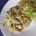 El cooksnap de Fer Uviedo cuando hizo Pollo con salsa de palta gratinado al horno! Una delicia!.