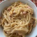 El cooksnap de Tatiana Luna Arce cuando hizo Pasta de crema de leche y pollo.