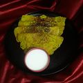 Jyoti Chandratre's cooksnap of when they made मुग डाळ चिला (moong dal chilla recipe in marathi).