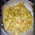 Arya singh का कुकस्नैप जब उन्होंने आलू सेम की सब्जी (aloo sem ki sabzi recipe in Hindi) बनाया था।