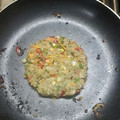 El cooksnap de Rodrigo cuando hizo Hamburguesas de lentejas Vegana.