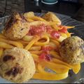 El cooksnap de Natalie camargo cuando hizo Ricas!!! Albóndigas de Atún en Salsa de Tomate.