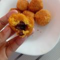 Cooksnap dari Bunda Nafisha untuk resep Bola-bola labu kuning isi cokelat