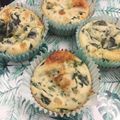 El cooksnap de gimena cuando hizo Muffins de espinaca, queso y jamón.