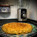 El cooksnap de Arianne cuando hizo Frittata de espaguetis con queso.