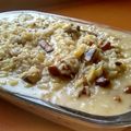 El cooksnap de Javier Gutierrez cuando hizo Arroz con setas, piña y Gorgonzola.
