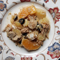 El cooksnap de Cocina Seignalet cuando hizo Ensaladilla malagueña con bacalao, naranja y huevas de merluza.