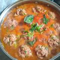 El cooksnap de Daniel Rodriguez cuando hizo Fideos con salsa de albóndigas de carne! 🍲😁😋.