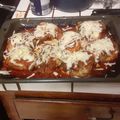 El cooksnap de Israel Tobias ,pelon cuando hizo Milanés de pollo con queso parmesano y mozzarella.