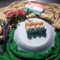 Ahasena Khondekar - Dalia's cooksnap of when they made ট্রাইকালার সন্দেশ(Tricoloured sondesh recipe in Bengali).