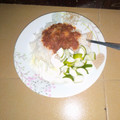 Amina Sidi (Mrs)'s cooksnap of when they made Rice and stew with boiled eggs.