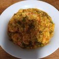 El cooksnap de Julián cuando hizo Arroz meloso con gambas y calamares.