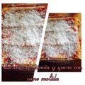 El cooksnap de Monica cuando hizo Lasaña fácil con boloñesa, jamón y queso.