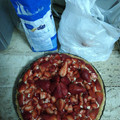 El cooksnap de La Tía Jolita cuando hizo Tarta de Frutillas dulce de leche y crema.