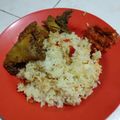 Cooksnap dari Rina mulyati untuk resep Nasi Liwet Teri dgn panci kastrol