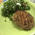 El cooksnap de Yona Peñalva cuando hizo Hamburguesa veggie de lenteja con corazón de queso 😍.