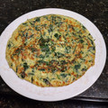El cooksnap de Guillermo Rodriguez Carrasco cuando hizo Tortilla de espinacas, cebolla y queso.