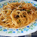 El cooksnap de Manoli cuando hizo Pasta a la putanesca.