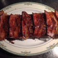 El cooksnap de villarejodemiguel cuando hizo Rollo de carné envuelto en bacon; relleno de espinacas, jamón y.