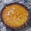 El cooksnap de Oriana Blas cuando hizo Tarta de durazno gelatina y crema ☺❤.