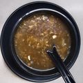 Falguni Shah's cooksnap of when they made હોટ એન્ડ સોર સૂપ (Hot and Sour Soup Recipe In Gujarati).
