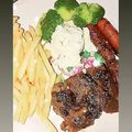 Cooksnap dari Dapur Mimi Seru untuk resep Wagyu Marbled Steak with Creamy Bourbon Sauce