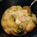 Jandarkine 's cooksnap of when they made Brokkoli-Schinken-Gnocchi in Käsesauce.