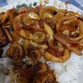 Cooksnap dari dian Purnamasari untuk resep Cumi saos tiram asam manis pedas,,,