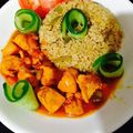 Areeba Muhammed's cooksnap of when they made Fried rice with chicken chilli in my style.