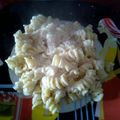 El cooksnap de Susana cuando hizo Pasta con salmón ahumado.