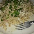 El cooksnap de Nicolas Torres cuando hizo Fideos Codito con Atún.