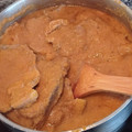 El cooksnap de Javier cuando hizo Chuleta de aguja de cerdo con salsa de verduras.