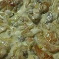 El cooksnap de Orlando Rodriguez cuando hizo Pollo en crema con champiñones.