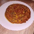 El cooksnap de Elena C cuando hizo Tortilla de puerros y champiñones.