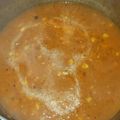 El cooksnap de Tamara Molteni cuando hizo Sopa crema de calabaza y queso.