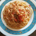 El cooksnap de Peperedmar cuando hizo Spaghetti pomodoro e gamberi.