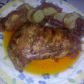 El cooksnap de Rafael Romero Martinez. cuando hizo Muslo de Pollo a las finas hierbas al horno con patatas.