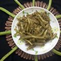 Vandana Johri का कुकस्नैप जब उन्होंने ग्वार लहसुन की सब्जी बनाया था।